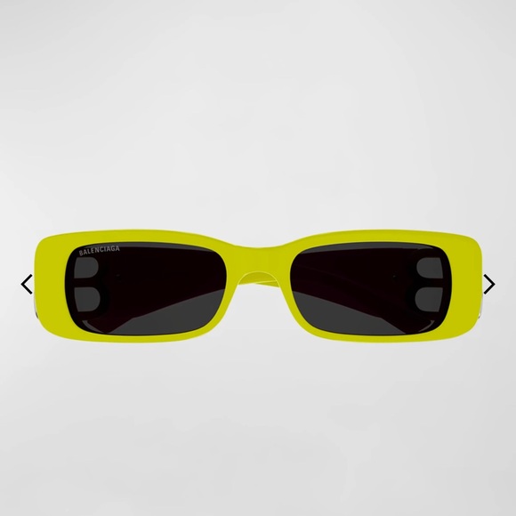 Rectangle Mirror B Acetate Sunglasses neon - Picture 2 of 8